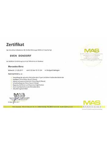MAS Akademie - Fachliche Fortbildung für Mercedes Benz
