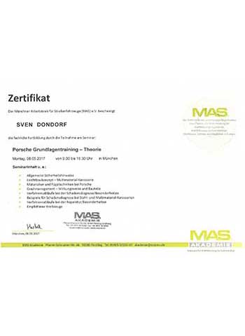 MAS Akademie - Porsche Grundlagentraining